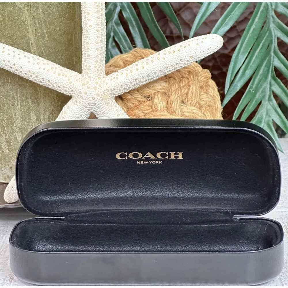 Coach Black Hardshell Eyeglasses/Sunglasses Case ONLY • Smooth Surface GUC